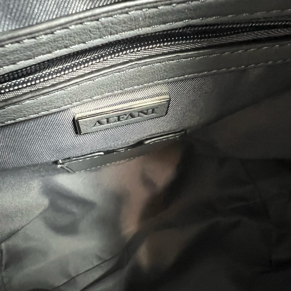 Alfani Chic Gray Hobo Bag with Leather Finish - Picture 6 of 9